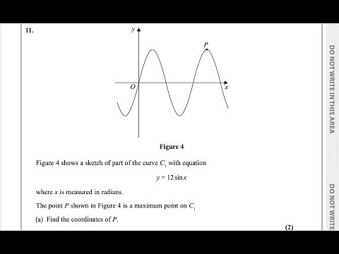 Pure Math P1 May/June 2024 [Q11] Edexcel IAL WMA 11/01| Trigonometric Equations and Transformations