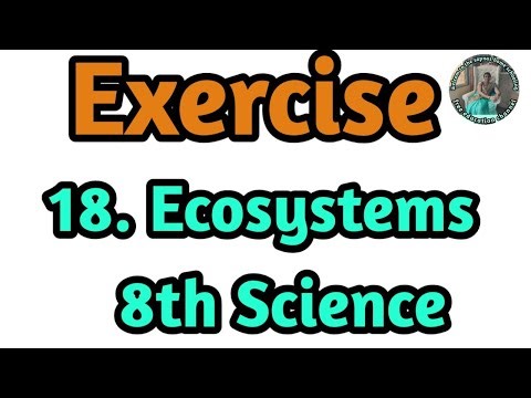 18. Ecosystems Exercise 8th std Science 