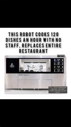 The #autonomous #CA1 is engineered to replace #prepcooks, #linecooks, and #dishwashers in a single unit. Published: Oct 30, 2025 11:25 AM EST #foodserviceindustry is on the cusp of a significant transformation with the introduction of the #CircusAutonomyOne (CA-1), a groundbreaking #robot designed to automate the entire food production process. Housed within a mere seven-square-meter glass enclosure, the CA-1 utilizes dual robotic arms to manage inventory, retrieve ingredients from climate-contr