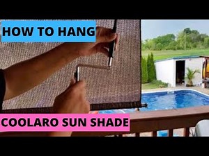 DIY. How To Hang Outdoor Coolaro Privacy Sunshade. DIY.