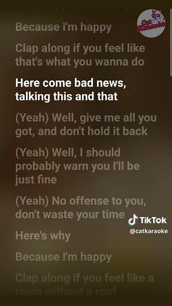 Happy - Pharrell Williams (from Despicable Me 2) | #Karaoke #CatKaraoke