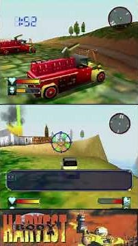 Body Harvest (N64, Gameplay) - Help the villagers, their houses are ablaze