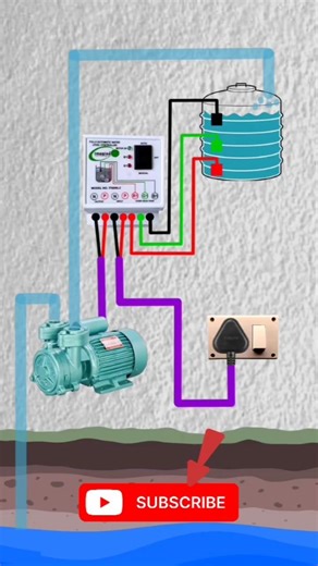 Automatic Water Pump On Off Water Level Sensor Controller ✓ #viral #shorts