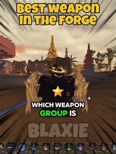 Best Weapon 🎉 The Forge Roblox Guide #roblox #blaxieroblox