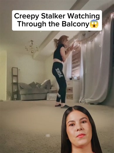 Creepy Stalker Watching From the Balcony: A Mystery