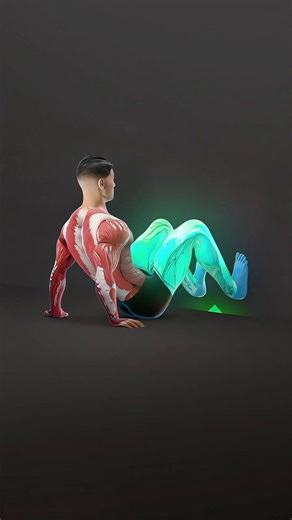 ”大腰筋と深い股関節屈筋が伸びます”との動き。大腰筋のトリガーポイントは腰や腿前の関連痛を引き起こすとされている。伸長刺激では”異質な筋肉の硬さ”は改善が難しいことも多い。