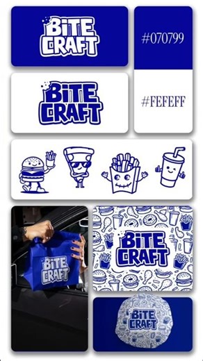 BiteCraft - Logo Design & Brand Identity 🍔.