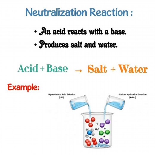 Neutralization Reaction Explained | Acid + Base = Salt + Water | Chemistry Short