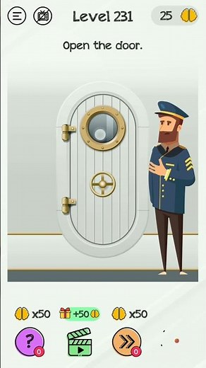 Braindom Level 231 Open the door.