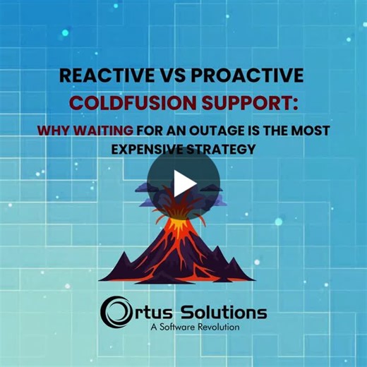 Reactive ColdFusion Support Increases Risk Over Time | Ortus Solutions, Corp posted on the topic | LinkedIn