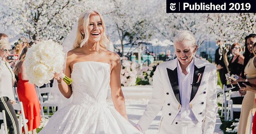 At the Wedding of Gigi Gorgeous and Nats Getty