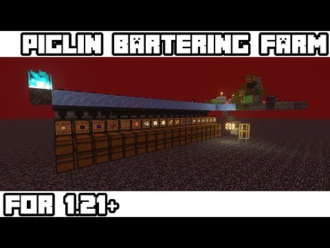 Piglin Bartering Farm Tutorial | Minecraft Java Edition 1.21+