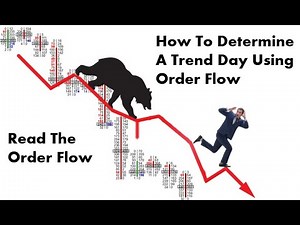 Bearish Order Flow On A Trend Day Down Using Orderflows Trader