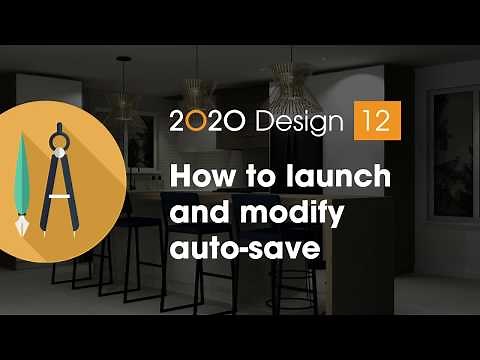 2020 Design Tip: How to launch and modify auto-save