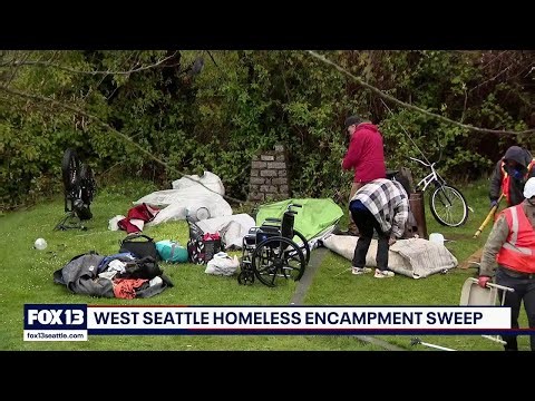 West Seattle homeless encampment swept despite mayor's promise | FOX 13 Seattle
