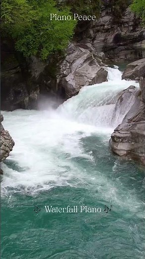 ✨ Piano with Waterfall Sounds ✨ Relax. Breathe. Listen. #pianomusic #calmingpiano