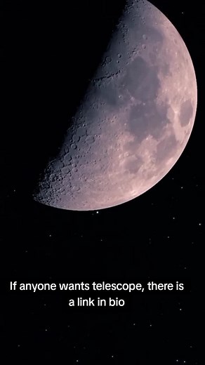 If anyone wants telescope, there is a link in bio#moon#bio#link#sky#foryoupage