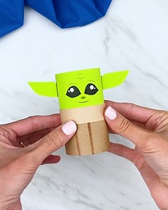 30K views · 64 reactions | Kids will love turning a toilet paper roll into Baby Yoda with this easy and fun Star Wars craft! Snag the printable template  | Simple Everyday Mom | Facebook