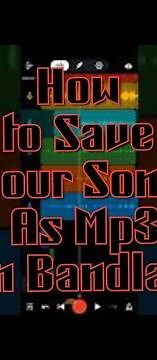 How to save project as mp3 in Bandlab Mobile. How to save song as mp3 in Bandlab