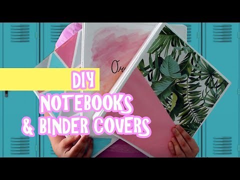 DIY Notebooks & Binder Covers Inspired by YouTubers | Alisha Marie, LaurDIY, & MissRemiAshten!