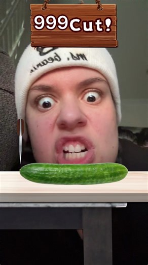 Cucumber Cutting Challenge Part 2 #MsBeanie