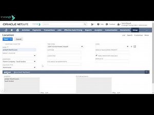 NetSuite | Create Location