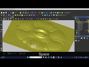 3D Flower Design in ArtCAM | Easy and Beautiful Relief Tutorial in Hindi | Digital Effect