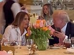 Donald and Melania Trump arrive for Easter brunch at Mar-a-Lago