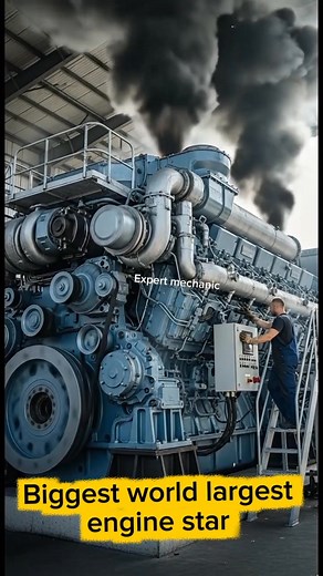 Biggest world largest engine START #caraccessories | Expert Mechanic