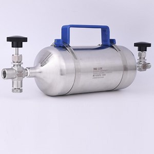 [Hot Item] Nai-Lok Double-Ended DOT-Compliant Sample Cylinders High Pressure 5000psi 500cc SS316 1/4'' Female NPT Sample Cylinder with Needle Valve