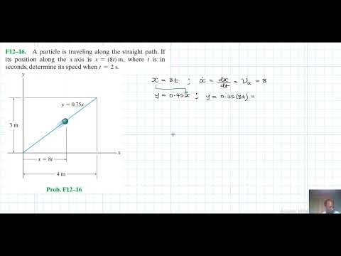 F12–16 Kinematics of a Particle (Chapter 12: Hibbeler Dynamics) Benam Academy