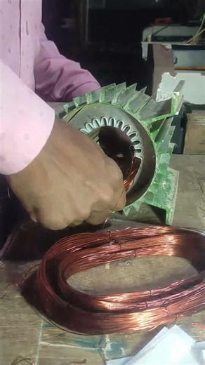 koel ka water pump ka full coil wanding and connection #sortsvideo #automobile #waterpump #sort