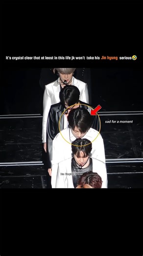 Sad jk after being scolded by Jin🤣|#bts #shorts