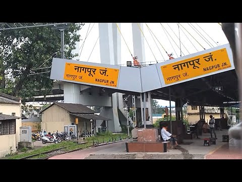 Nagpur Junction railway station Maharashtra, Indian Railways Video in 4k ultra HD