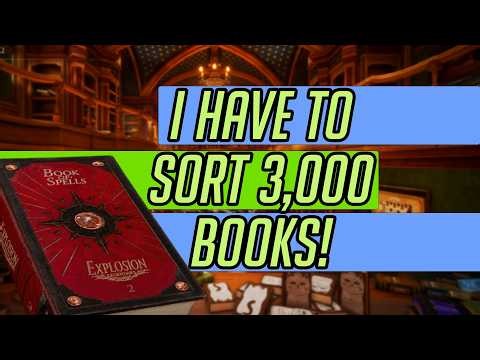📚 WE HAVE TO SORT 3,000+ BOOKS IN THIS COZY LIBRARY GAME PT. 3