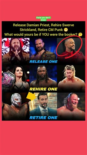 Release Damian Priest?! 😱 Rehire Swerve? (WWE Choice) ⚖️ #damianpriest #brocklesnar #shorts #usa #uk