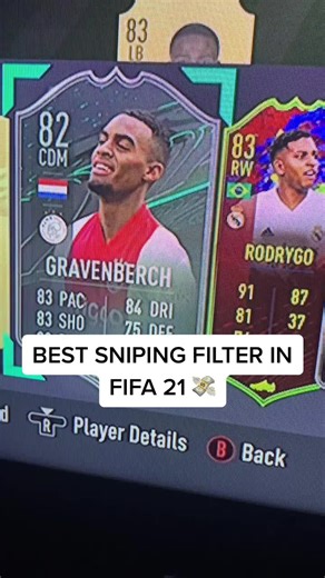 Best FIFA 21 Sniping Filter for Gold Rare Premier League Players Under 1.6K Coins