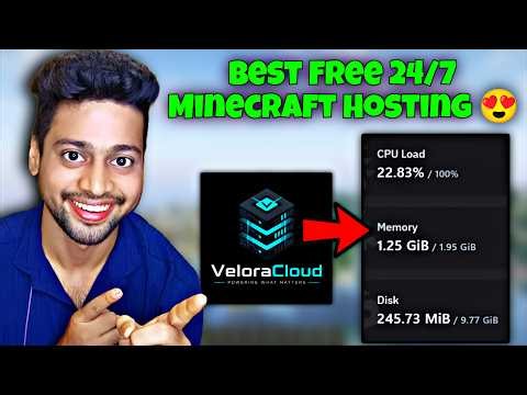 Best Free 24/7 Minecraft Server Hosting 💸 | Velora Cloud | No Invites & Coins 😍