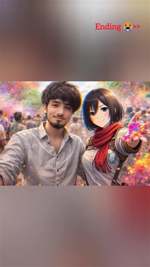 Holi with Mikasa = Instant death by Eren 💀