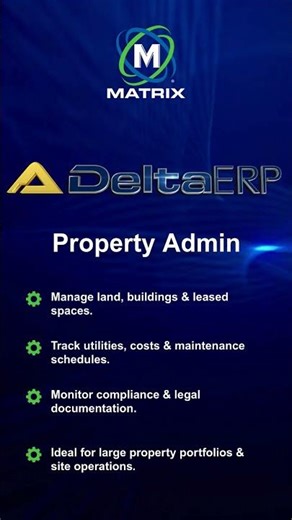 DeltaERP Asset Management and Property Administration
