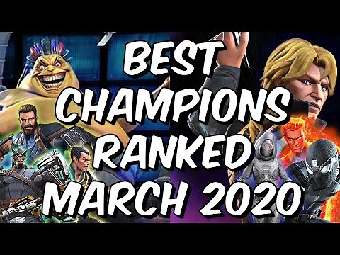 Best Champions Ranked March 2020 - Seatin's Tier List - Marvel Contest of Champions