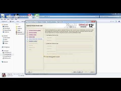 تنصيب اوراكل Oracle DataBase 12C على الجهاز