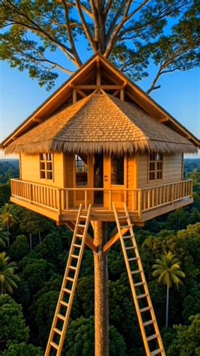 Wooden Canopy Treehouse: A Stunning Feat of Nature-Inspired Architecture