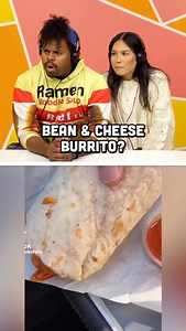 Would you try this? 🌯🫣 #food — Full Episode ft. @foodbeast is out now! 🧡 #viral #beanandcheese #pvf | People Vs Food By React