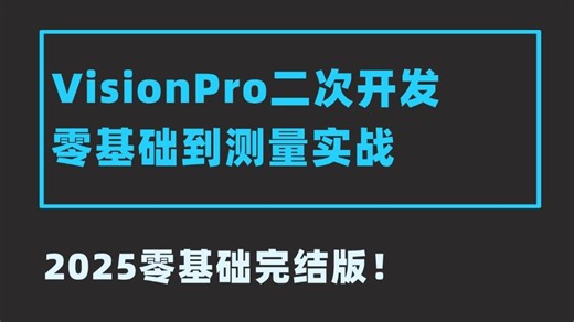 VisionPro二次开发，从零基础到测量实战的详细教程(VP/C#/Winform/联合编程/自定义控件)B1528