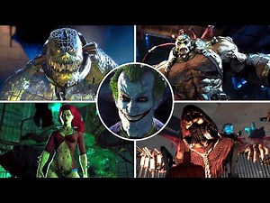 Batman Arkham Asylum - All Bosses No Damage (HD) (With Cutscenes)