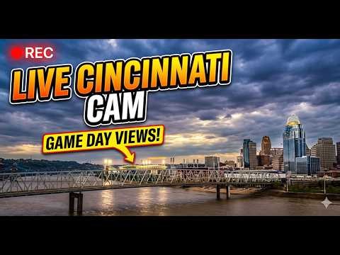 🔴 LIVE: Cincinnati Skyline & Ohio River Webcam | Downtown Views