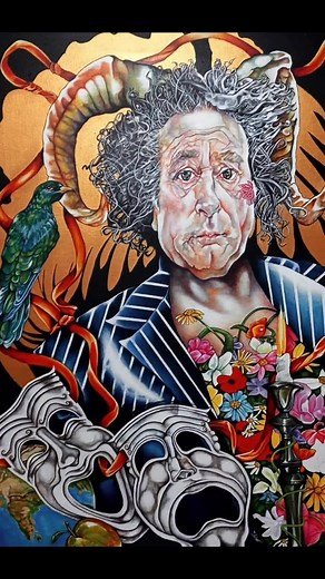 The Actor, Acrylic on canvas, 60 x 90 cm #tracywatt_uniqueartist #portraitpainting #acrylicpainting #portrait | Tracy Watt