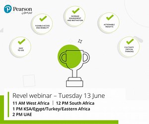 Revel ticks all the boxes: ✅ Easy to use ✅ Flexible access & mobility ✅ Increase engagement & motivation ✅ Actionable insights ✅ Cultivate critical thinking Don’t miss our webinar tomorrow to learn more! http://ow.ly/sY0w50OHxoc #digitaltransformation #digisteps #Pearson #studentengagement #studentprogress #studentsuccess | Pearson Higher Education