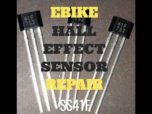 I repair and replace hall effect sensor SS41F in 48v ebike motor